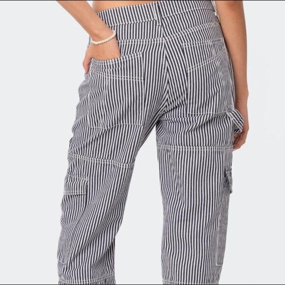 Edikted stripe out cargo pants size xs - Picture 2 of 4